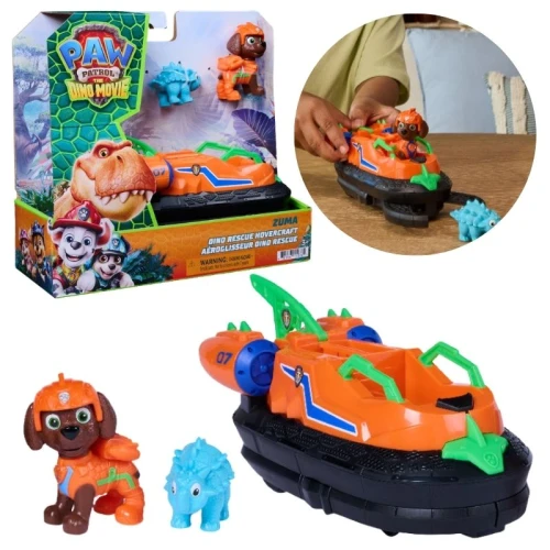 Psi Patrol și Dinozauri Dino Film Vehicul Crucişător Transportator Figurină Zuma + Dinozaur