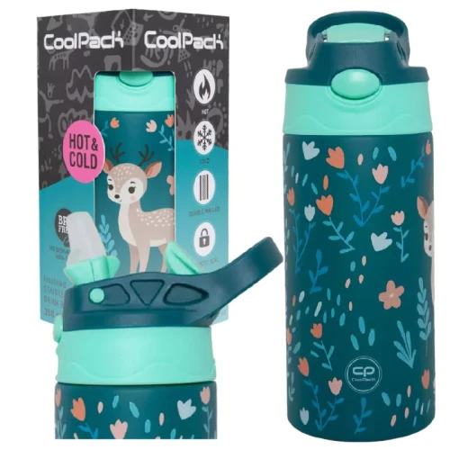 Sticlă Termică Din Oțel Inoxidabil Coolpack Deer 350 ML Pentru Școală Pentru Copii