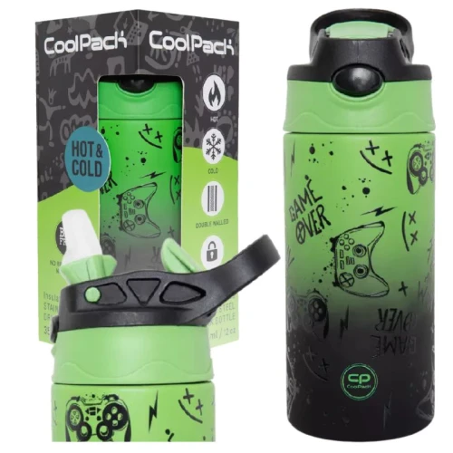 Sticlă Termică Din Oțel Inoxidabil Coolpack Game Over Gradient 350 ML Pentru Școală Pentru Copii