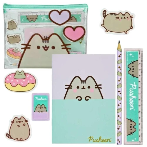 Undercover Set Școlar Rechizite Școlare Pentru Școală Penar Caiet Creioane Riglă Pusheen