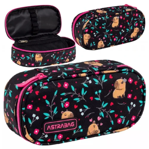 Astrabag Penar cu un singur compartiment Penar Etui pentru rechizite școlare Flower Capy