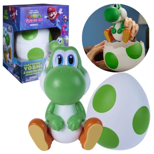 Super Mario Bros Galaxy Film Interactiv Dinosaur Yoshi în Ou Oul Dinozaurului Care Eclozează Figurina Interactivă