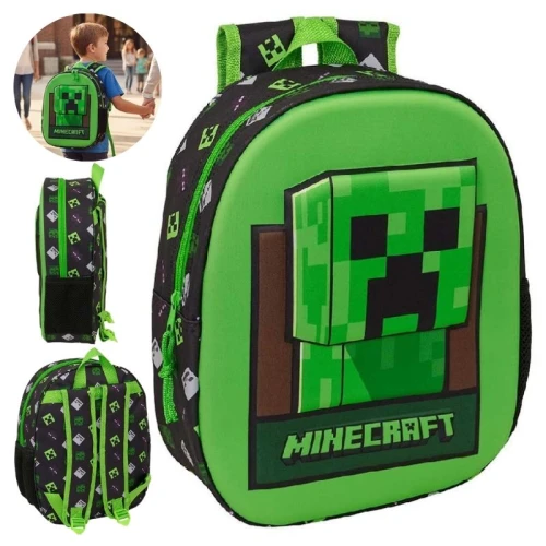 Rucsac Safta Școlar și Grădiniță Minecraft Pentru Școală și Grădiniță Pentru Copii, Spațios, Pentru Copii
