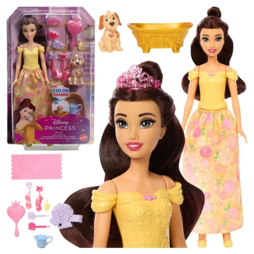 Păpușa Disney Princess Prințesa Belle din Frumoasa și Bestia Set Păpușă și Accesorii Figurină Mattel