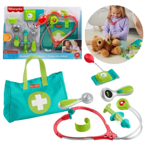 Set Medical Pentru Copii Fisher-Price Doctor Accesorii Pentru Micii Medici Stetoscop