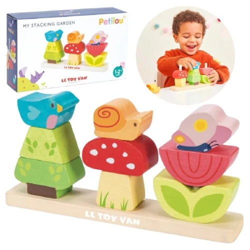 Blocuri Din Lemn Le Toy Van Flori Grădina Din Lemn Puzzle Din Lemn Pentru Copii 10 Piese