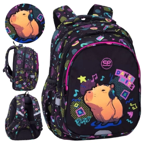 Rucsac Coolpack Jerry Capybara Music Școlar pentru Copii și Adolescenți, Spațios