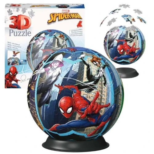 Ravensburger Puzzle 3D Marvel Spider-Man Model Spațial Sferă 72 Piese 6+