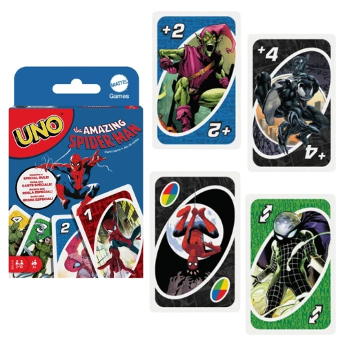 Uno Spider-Man Amazing Joc de Cărți Pentru Copii Social Familie Spiderman 7+