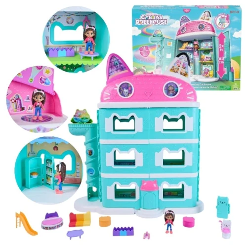 Casă Mare Pentru Păpuși Casa Pisicii Gabi Casa Filmului Set Mare Accesorii Mobilier Figurine Păpușă