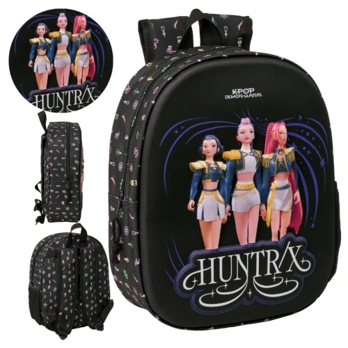 Ghiozdan Școlar Safta Grădiniță K-pop Demon Hunters Vânătoarele de Demoni K-pop HUNTRIX Pentru Școală Spațios pentru Copii