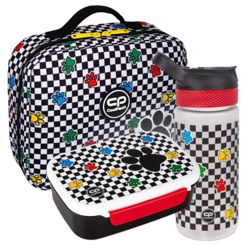 Set Școlar de Mic Dejun 3în1 CoolPack Bidon Bibby 420ml + Lunchbox Cu Compartiment FoodyX + Cooler Bag Termică Catch Me