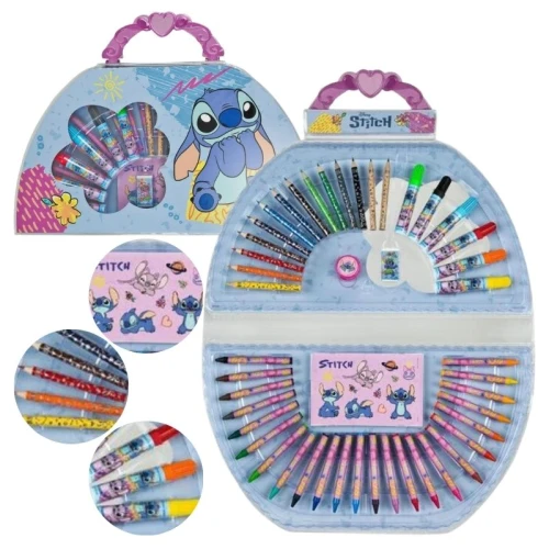 Undercover Set Artistic Disney Lilo & Stitch Creioane Carioci Ascuțitoare Markere Radieră Pentru Copii