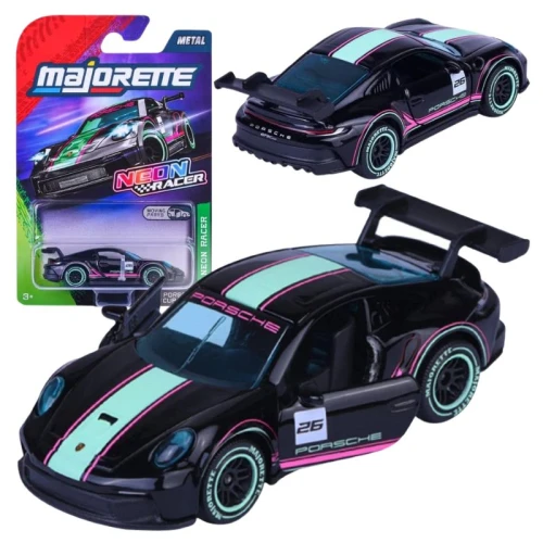 Majorette Neon Racer Premium Metal Auto Masină Porsche Model 911 GT3 CUP Scara 1:64