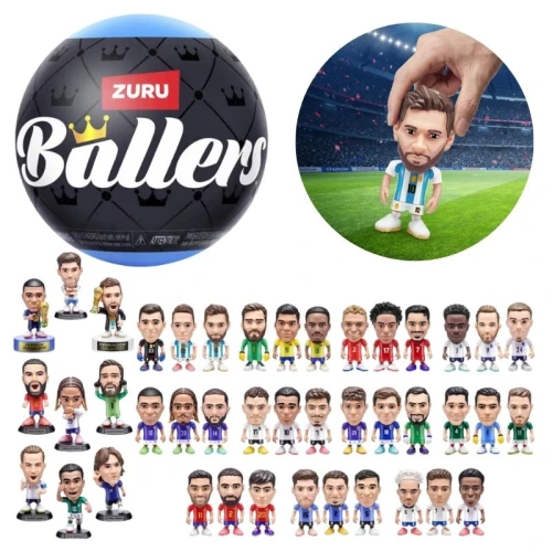 Zuru Kula Surpriză Ballers Fifa Mingea de Fotbal Figurine Jucători NBA 3+