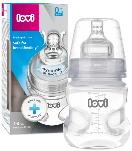 LOVI BUCȘĂ MEDICAL+ 150ml SUZETĂ SUPERVENT 0m+