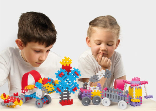MARIOINEX FABRYKA JUCĂRI MINI WAFFLE CONSTRUCTOARE BLOCAJE 35 BUC
