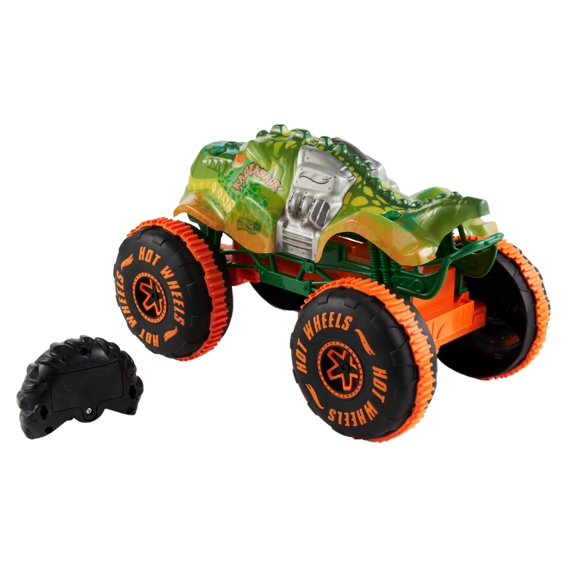 Hot Wheels Monster Truck Rageasaur RC Vehicul cu Telecomandă + Telecomandă