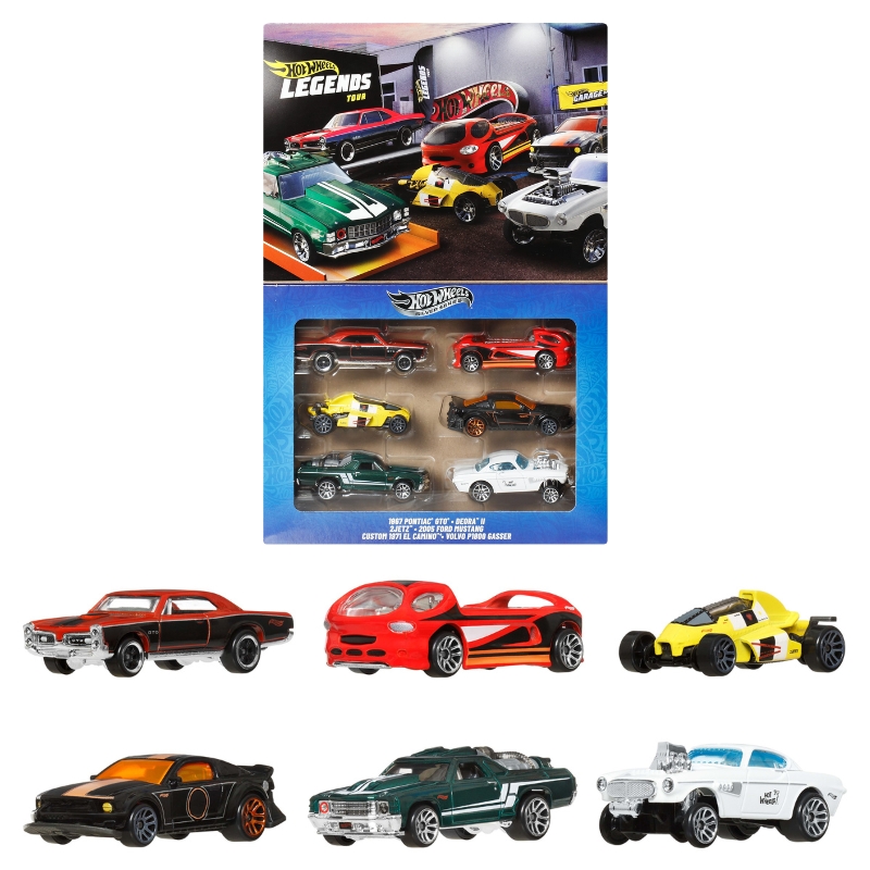 Set de mașinuțe Hot Wheels Silver Series Legends 6-buc