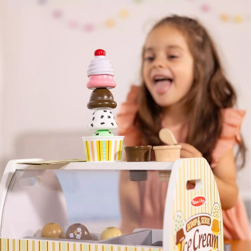 Set de Lemn pentru Joacă Scoop & Serve