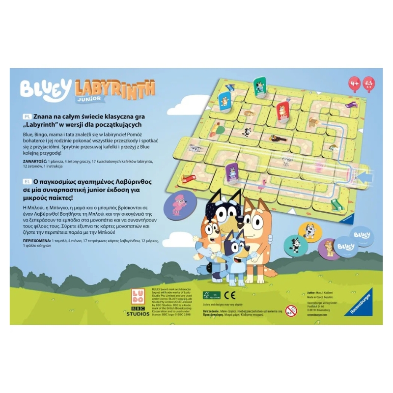 Ravensburger Gra Planszowa Labirynt Bluey