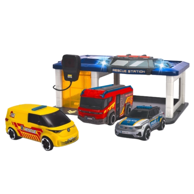 Stația de Salvare cu 3 Vehicule de Salvare