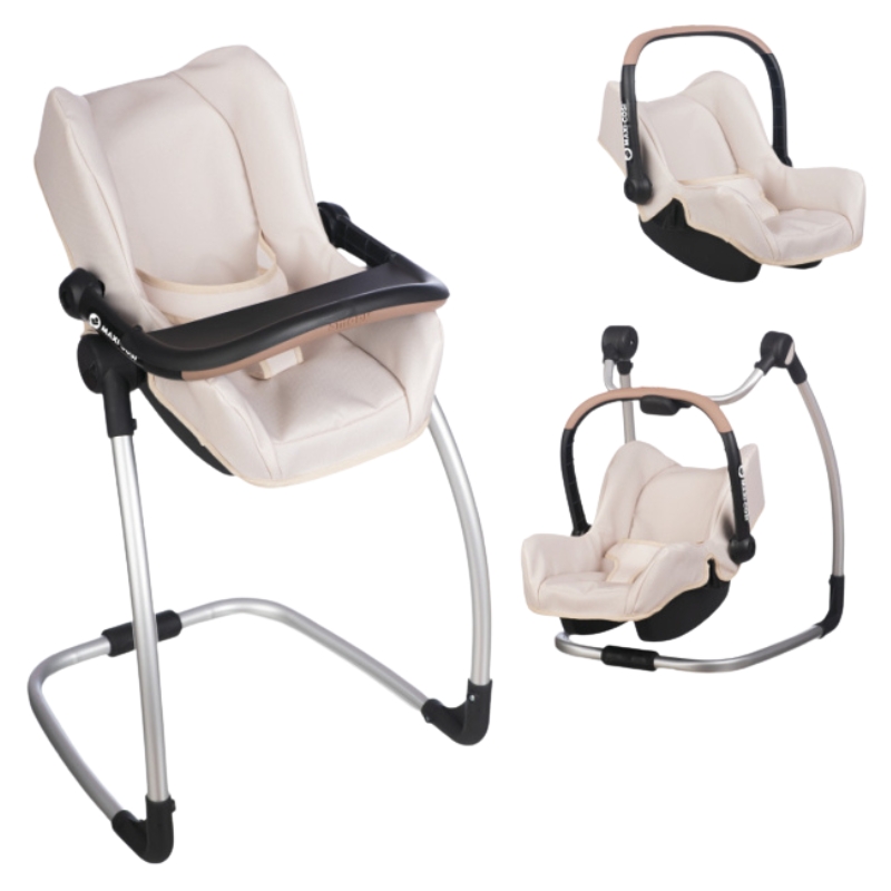 Smoby Maxi Cosi Scaun De Masă Pentru Păpuși 3w1 Leagăn Sediu Auto