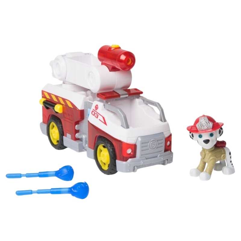 Setul de vehicule Psi Patrol 2 Pompieri de Salvare Chase & Marshall