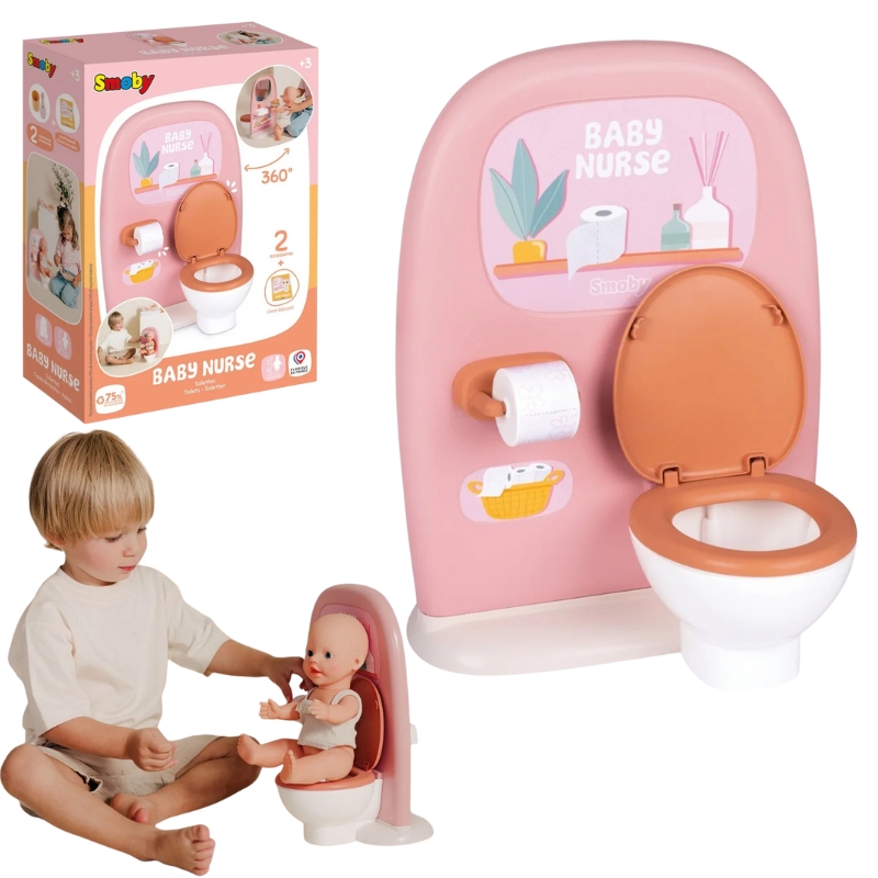 Smoby Baby Nurse Toaletă Dublă Set pentru Păpuși cu Accesorii