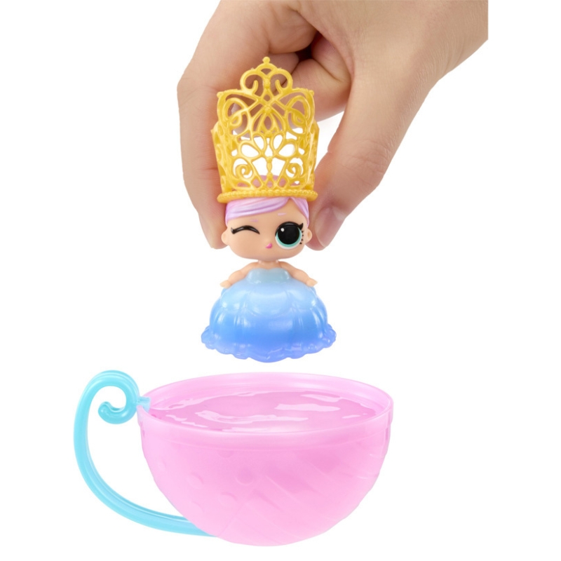 LOL Surprise Princess Baby Sisters Păpușa Surprise în bulă ceașcă