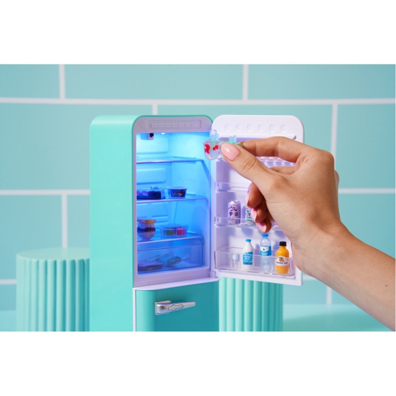Zuru Mini Brands Fill The Fridge Set Mini Frigider 8+