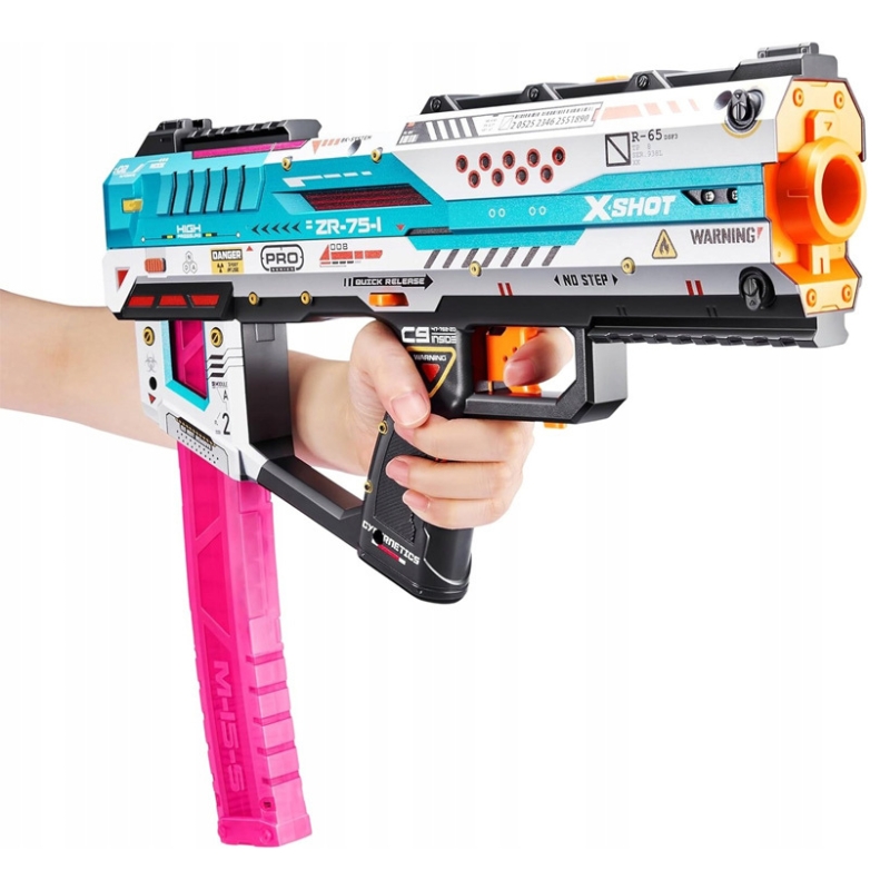Zuru X-Shot Lanzator Skins PRO Fury-X + 40 Larguși 8+