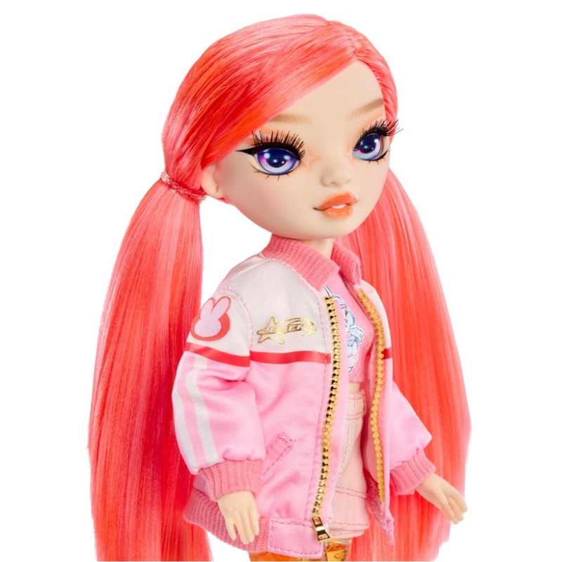 PAPUSA RAINBOW HIGH SPARKLE & SHINE CORAL CU BULE MAGICE ÎN PICIOARE