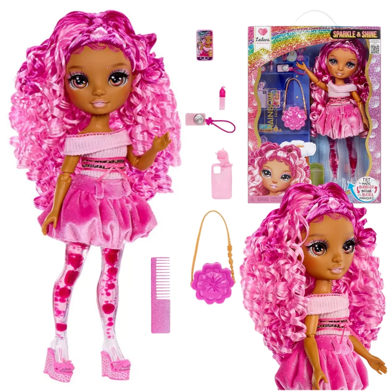 PAPUSA RAINBOW HIGH SPARKLE & SHINE LEILANI CU BULE MAGICE ÎN PICIOARE