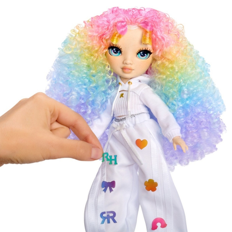 RAINBOW HIGH AIRBRUSH AND CREATE PAPUSA PENTRU PICTURARE CU MARKERE 28 CM