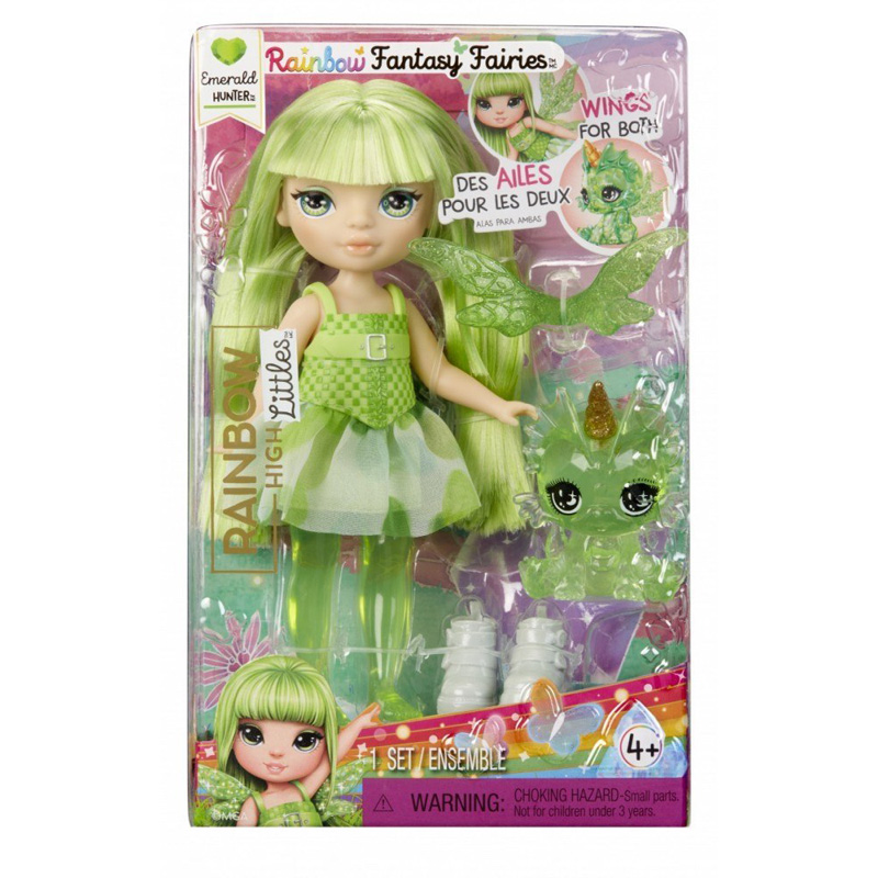 Rainbow High Fantasy Fairies Littles Doll Emerald