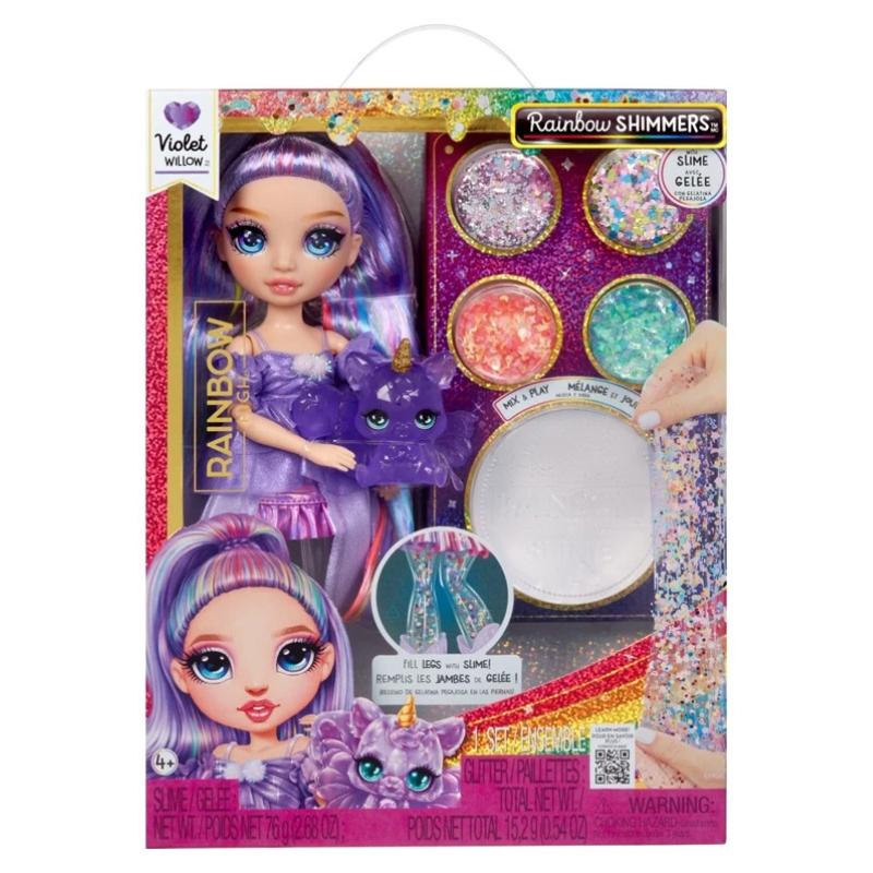 Rainbow High Shimmers & Slime Păpușă Violet