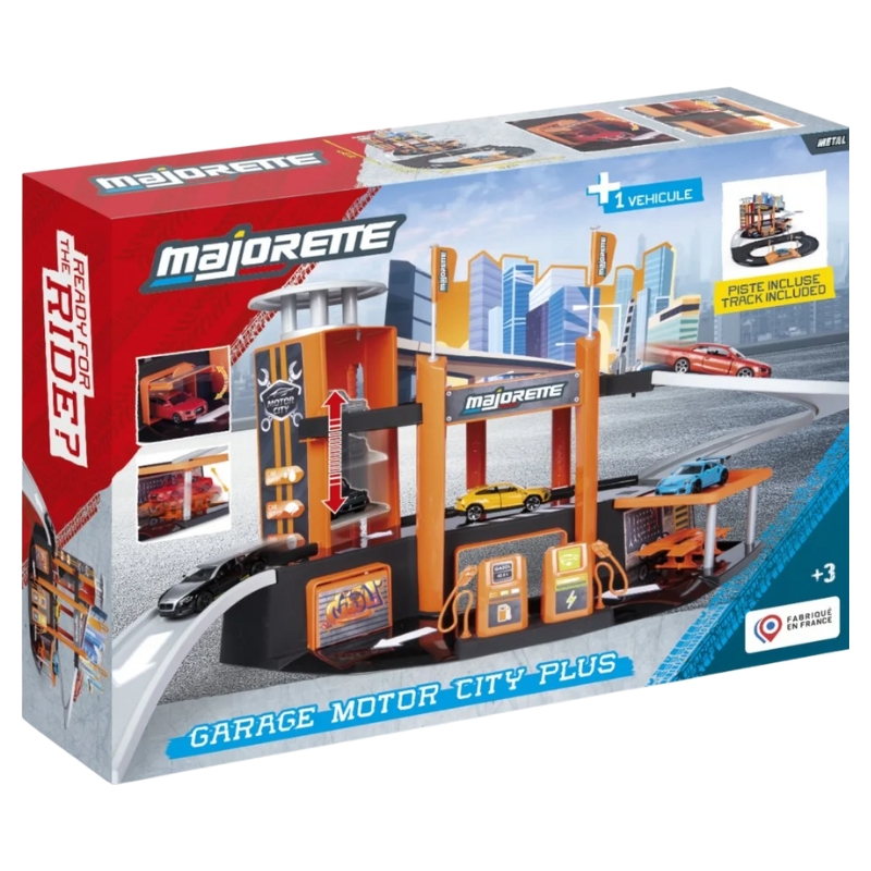 Garaj Majorette Motor City Plus + 1 Auto