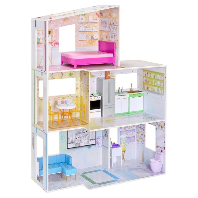 RAINBOW HIGH COLOR AND PLAY HOUSE CASĂ DE COLORAT PENTRU PĂPUȘI CU MARKERE
