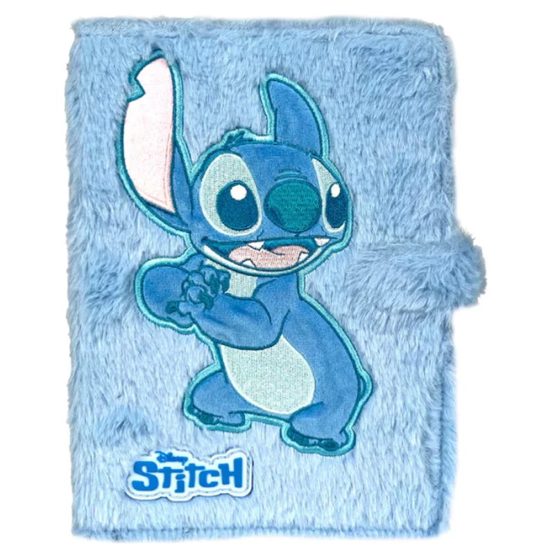 Disney Stitch Fluffy Notes Cu Închidere A5