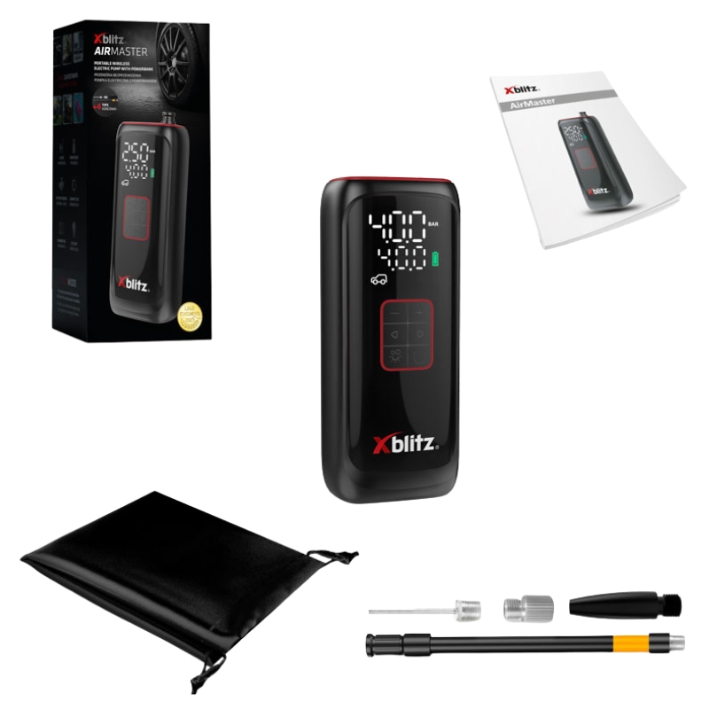 Xblitz Airmaster Pompă Electrică Portabilă Fără Fir Cu Powerbank