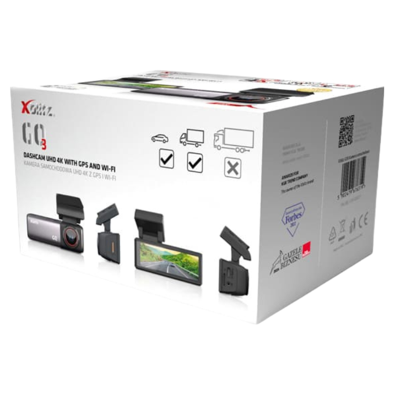 Xblitz GO3 Cameră Auto UHD 4K cu GPS și WiFi