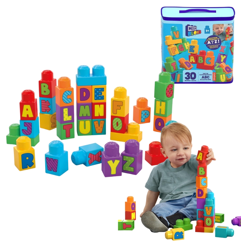 Mega Blocks ABC building Bag JUCĂRII EDUCAȚIONALE ABC