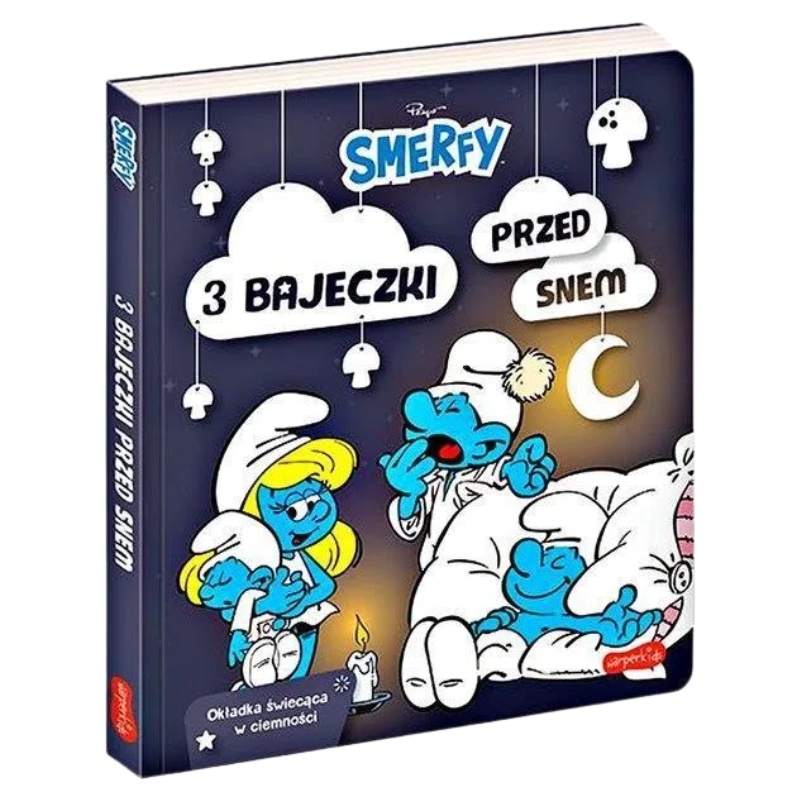 HarperKids Smurfi 3 Povestiri de Noapte Copiii Coperta Stralucitoare in Intuneric