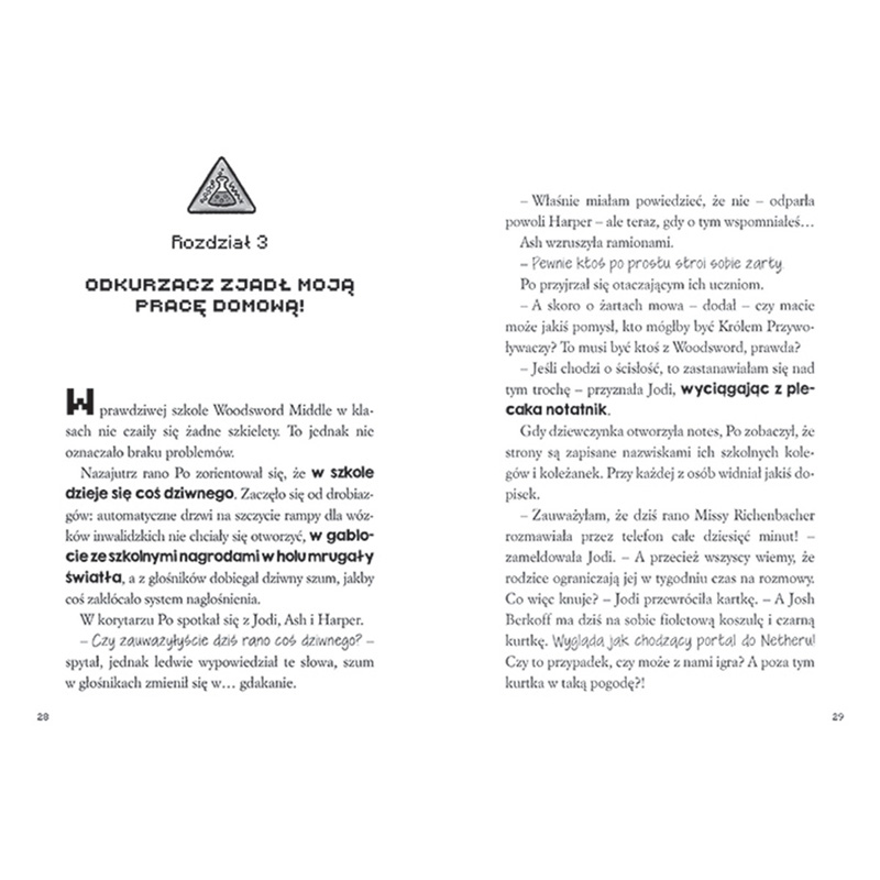 Cartea pentru copii Minecraft Cronicile Woodsword Mob în mașină