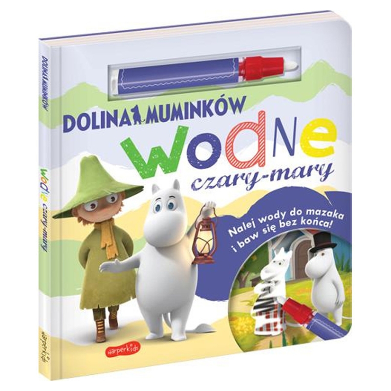 Carte de colorat cu apă Valea Muminków Magia Apelor