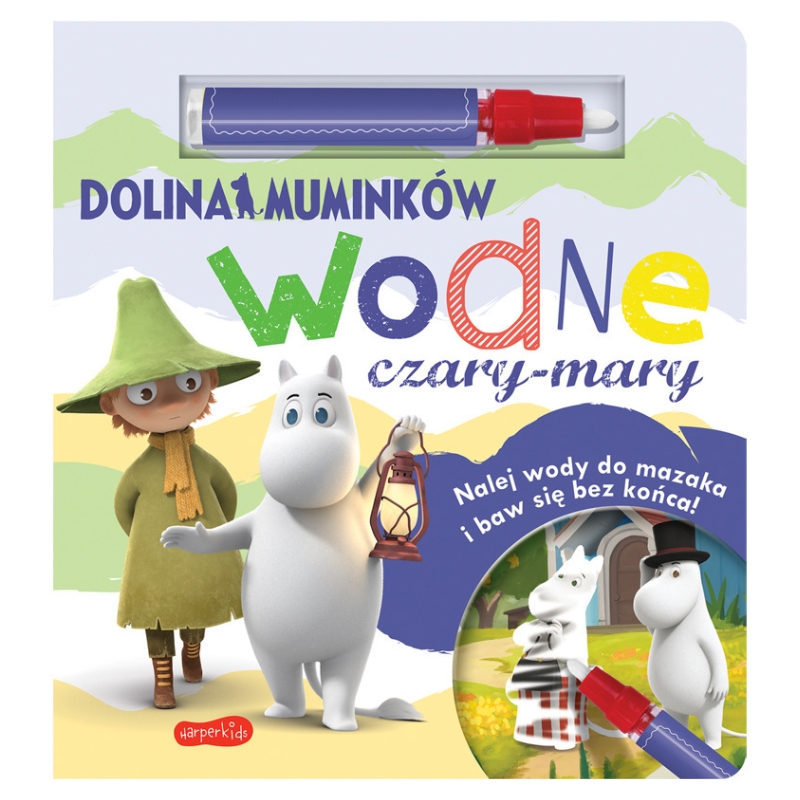 Carte de colorat cu apă Valea Muminków Magia Apelor