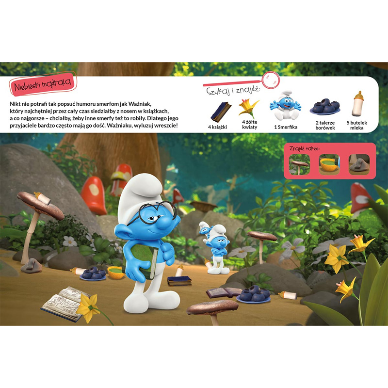 HarperKids Carte de Căutare și Găsire a Smurf-ilor pe Urmă