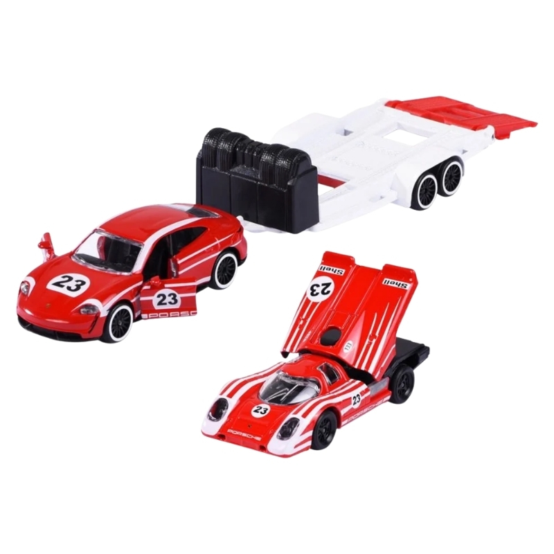 Majorette Porsche cu remorcă