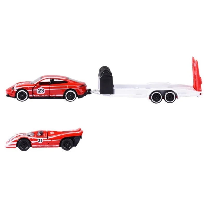 Majorette Porsche cu remorcă